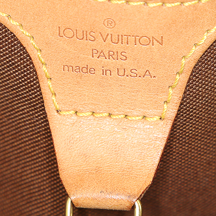 Sac à main Louis Vuitton Ellipse grand modèle en toile monogram enduite et cuir naturel - Detail D3