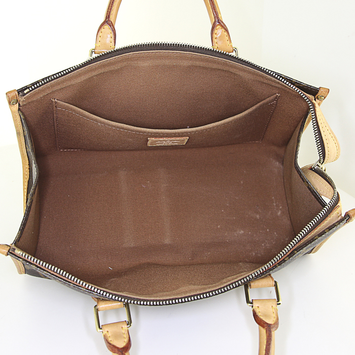 Louis Vuitton Popincourt handbag in monogram canvas and natural leather - Detail D2
