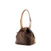 Bolso de mano Louis Vuitton petit Noé modelo pequeño en lona Monogram marrón y cuero natural - 00pp thumbnail