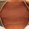 Louis Vuitton Keepall 50 cm travel bag in brown monogram canvas and natural leather - Detail D2 thumbnail