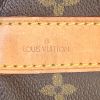 Borsa da viaggio Louis Vuitton Keepall 50 cm in tela monogram cerata marrone e pelle naturale - Detail D5 thumbnail