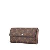 Billetera Louis Vuitton Sarah en lona Monogram revestida y cuero marrón - 00pp thumbnail