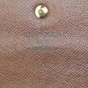 Portafogli Louis Vuitton Sarah in tela monogram cerata e pelle marrone - Detail D4 thumbnail