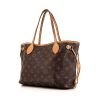 Louis Vuitton Neverfull small model shopping bag in monogram canvas and natural leather - 00pp thumbnail