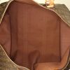 Borsa da viaggio Louis Vuitton Keepall 60 cm in tela monogram marrone e pelle naturale - Detail D4 thumbnail