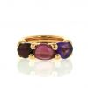 Pomellato Sassi ring in yellow gold and colored stones - 360 thumbnail
