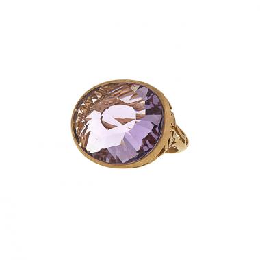 Sortija Pomellato Arabesques en oro rosa y amatista