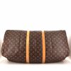 Louis Vuitton Keepall 60 cm travel bag in brown monogram canvas and natural leather - Detail D3 thumbnail