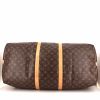 Louis Vuitton  Keepall 55 travel bag  in brown monogram canvas  and natural leather - Detail D3 thumbnail
