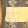 Borsa da viaggio Louis Vuitton Keepall 55 cm in tela monogram marrone e pelle naturale - Detail D5 thumbnail