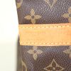 Louis Vuitton Keepall 55 cm travel bag in brown monogram canvas and natural leather - Detail D5 thumbnail