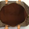 Louis Vuitton Keepall 50 cm travel bag in brown monogram canvas and natural leather - Detail D3 thumbnail