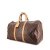 Keepall leather travel bag Louis Vuitton Brown in Leather - 29817707