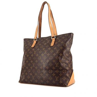 Louis Vuitton Mezzo shopping bag in monogram canvas and natural leather