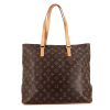 Shopping bag Louis Vuitton Mezzo in tela monogram cerata e pelle naturale - 360 thumbnail