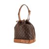Shopping bag Louis Vuitton Grand Noé modello grande in tela monogram cerata e pelle naturale - 00pp thumbnail
