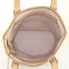 Shopping bag Louis Vuitton petit Bucket in tela monogram cerata marrone e pelle naturale - Detail D2 thumbnail