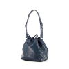 Shopping bag Louis Vuitton petit Noé in pelle Epi blu - 00pp thumbnail
