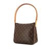 Louis Vuitton Looping handbag in brown monogram canvas and natural leather - 00pp thumbnail