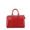 Bolso de mano Louis Vuitton Speedy 25 cm en cuero Epi rojo - 360 thumbnail