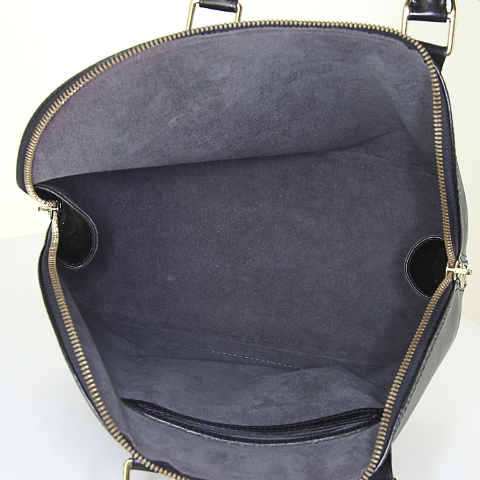 Borsa Louis Vuitton Alma modello piccolo in pelle Epi nera - Detail D2