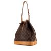Louis Vuitton Grand Noé large model shopping bag in brown monogram canvas and natural leather - 00pp thumbnail