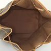 Shopping bag Louis Vuitton Grand Noé modello grande in tela monogram marrone e pelle naturale - Detail D2 thumbnail