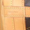 Louis Vuitton Grand Noé large model shopping bag in brown monogram canvas and natural leather - Detail D4 thumbnail