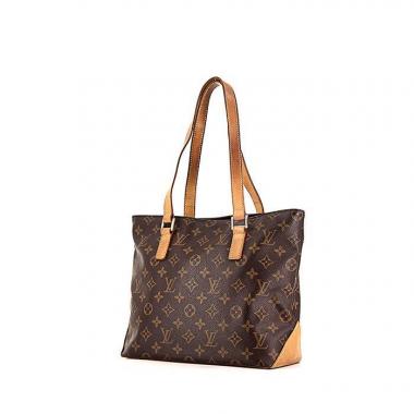 Shopping bag Louis Vuitton Mezzo in tela monogram cerata e pelle naturale