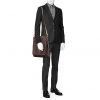 Sac porté épaule Louis Vuitton Musette en toile monogram marron et cuir naturel - Detail D1 thumbnail