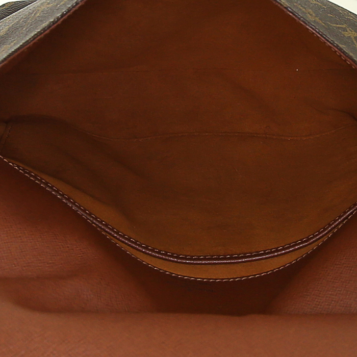 Bolso bandolera Louis Vuitton Musette Salsa en lona Monogram y cuero natural - Detail D2
