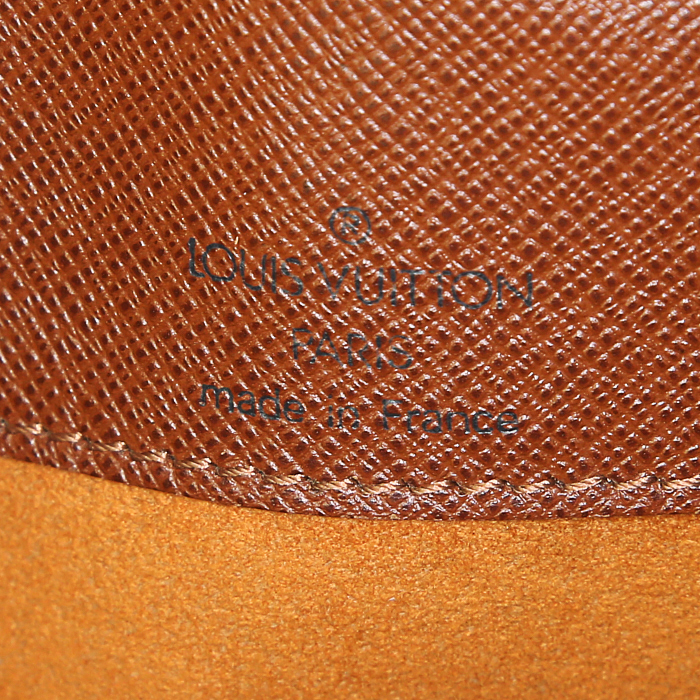 Sac bandoulière Louis Vuitton Musette Salsa en toile monogram et cuir naturel - Detail D3