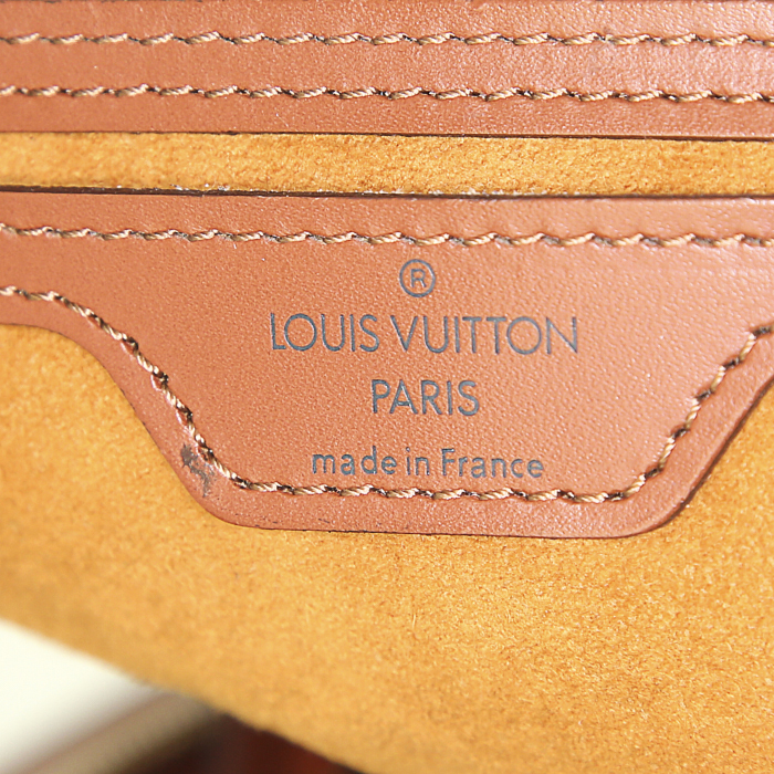Zaino Louis Vuitton Gobelins - Backpack in pelle Epi marrone - Detail D3