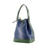 Louis Vuitton Grand Noé large model handbag in blue and green bicolor epi leather - 00pp thumbnail