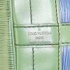 Louis Vuitton Grand Noé large model handbag in blue and green bicolor epi leather - Detail D3 thumbnail