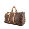 Bolsa de viaje Louis Vuitton Keepall 50 cm en lona Monogram revestida y cuero natural - 00pp thumbnail