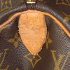Louis Vuitton Keepall 45 travel bag in brown monogram canvas and natural leather - Detail D3 thumbnail