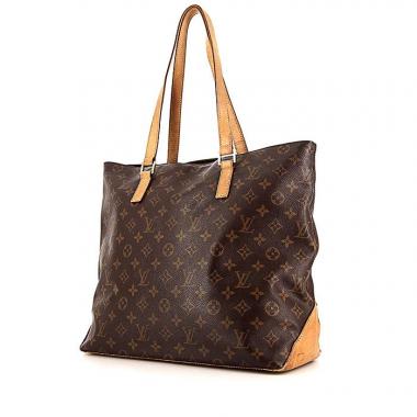 Louis Vuitton  Piano shopping bag  in brown monogram canvas  and natural leather