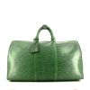 Bolsa de viaje Louis Vuitton Keepall 50 cm en cuero Epi verde - 360 thumbnail