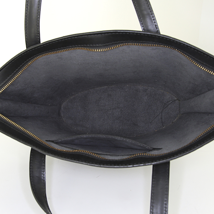 Sac à main Louis Vuitton Saint Jacques petit modèle en cuir épi noir - Detail D2