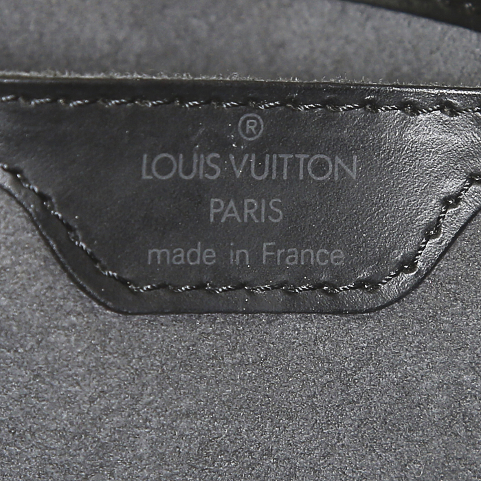 Sac à main Louis Vuitton Saint Jacques petit modèle en cuir épi noir - Detail D3