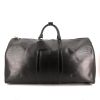 Bolsa de viaje Louis Vuitton Keepall 55 cm en cuero Epi negro - 360 thumbnail