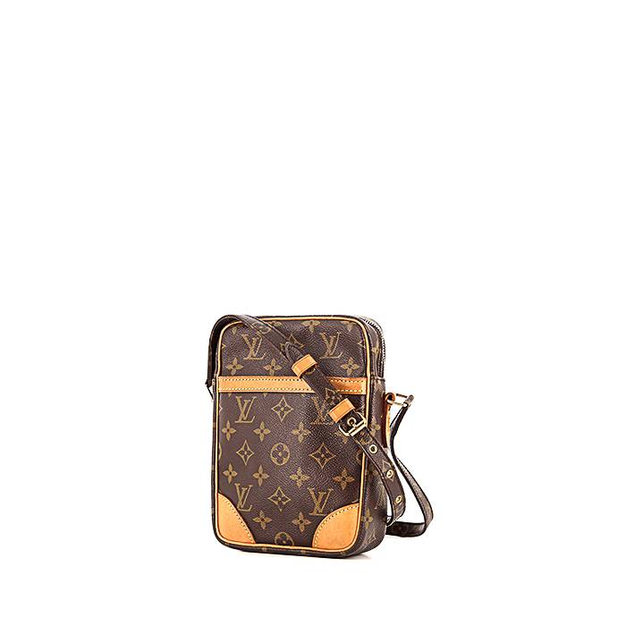 Bolso bandolera Louis Vuitton Danube en lona Monogram marrón y cuero natural