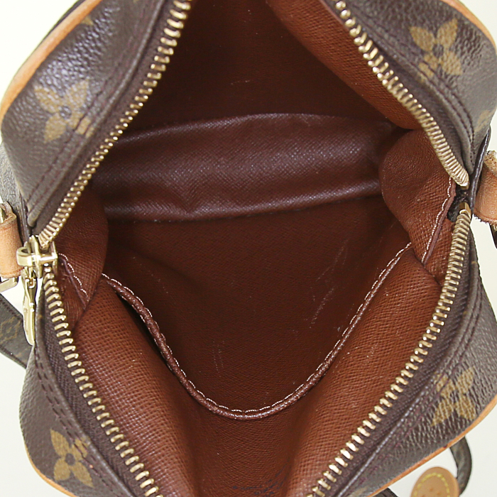 Borsa a tracolla Louis Vuitton Danube in tela monogram e pelle naturale - Detail D2