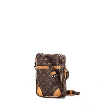 Bolso bandolera Louis Vuitton Danube	 en lona Monogram y cuero natural