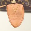 Borsa Louis Vuitton Speedy 25 cm in tela monogram cerata marrone e pelle naturale - Detail D3 thumbnail