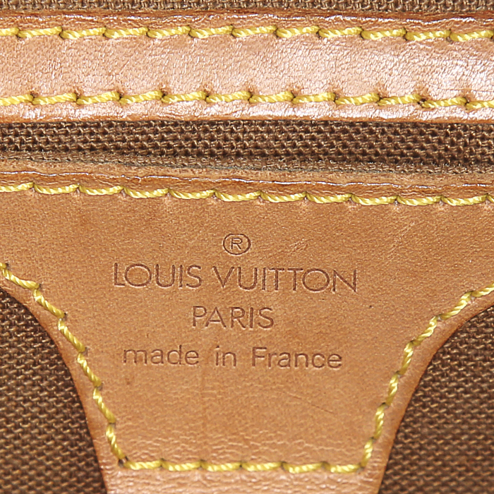 Louis Vuitton Ellipse small model handbag in monogram canvas and natural leather - Detail D3