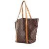 Shopping bag Louis Vuitton modello piccolo in tela monogram marrone e pelle naturale - 00pp thumbnail