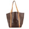 Shopping bag Louis Vuitton modello piccolo in tela monogram marrone e pelle naturale - 360 thumbnail