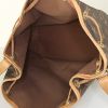 Shopping bag Louis Vuitton Grand Noé in tela monogram cerata e pelle naturale - Detail D2 thumbnail